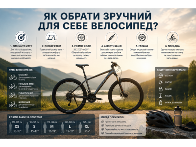 Як обрати велосипед для міста, туризму та активного відпочинку?