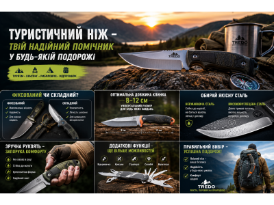 Туристичний ніж для походів і відпочинку: як обрати надійного помічника
