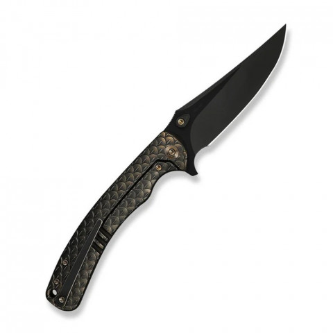 Ніж складаний туристичний Weknife Dracarys, (9.1 см) Böhler M390 / титан 6AL4V бронзовий/чорний