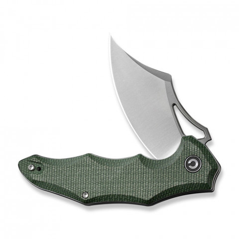 Ніж складаний кишеньковий Civivi Chiro, (7.9 см) 14C28N / Micarta темно-зелений