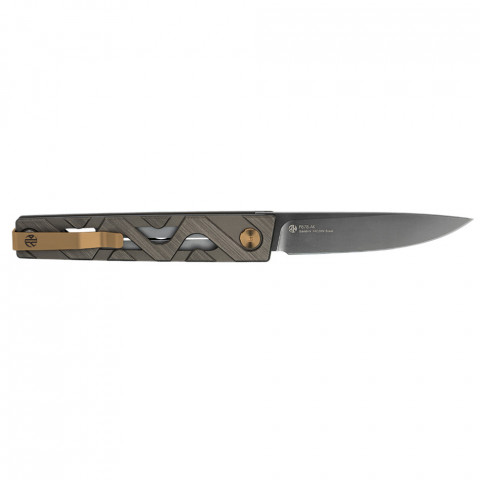 Ніж складаний туристичний Ruike P878-AK, (8.7 см) 14C28N / 6063Aluminum сірий