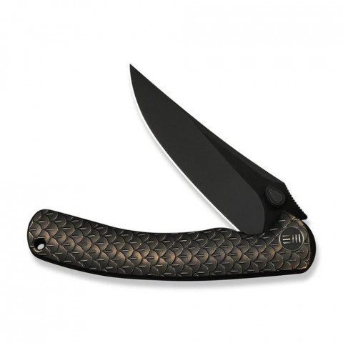 Ніж складаний туристичний Weknife Dracarys, (9.1 см) Böhler M390 / титан 6AL4V бронзовий/чорний
