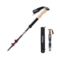 Трекінгові палиці Naturehike NH20DS003, 135 см, чорний/червоний, 2 шт