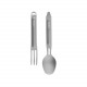 Туристичний набір ложка-виделка NexTool Titanium Tableware Set, титан