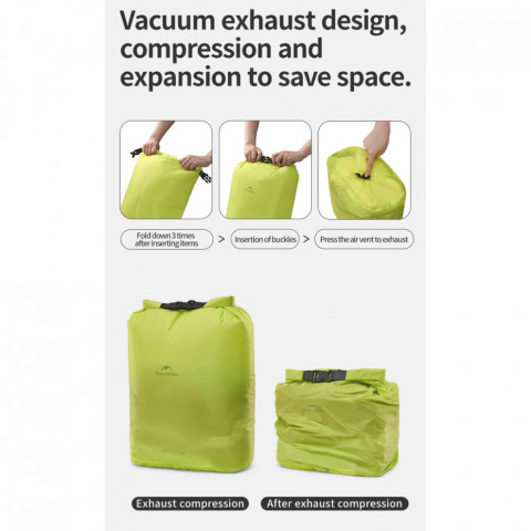 Гермомішок Naturehike CNK2550XB012, 4 л, білий