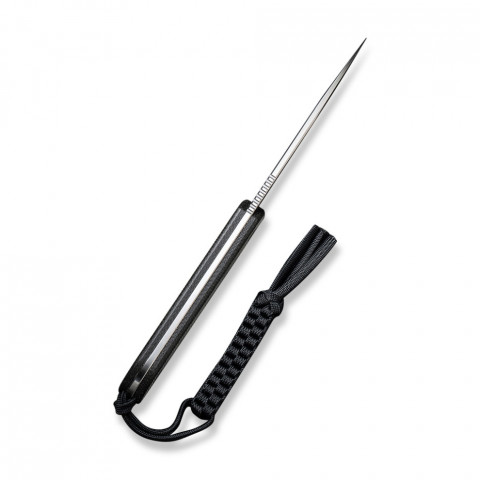 Ніж фіксований тактичний Civivi Elementum, (10.1 см) D2 / Micarta чорний