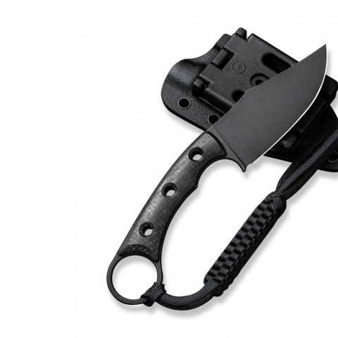 Ніж фіксований тактичний Civivi Midwatch, (8.6 см) N690 / Micarta чорний