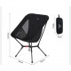 Стілець складаний ультралегкий Naturehike CNK2550JJ013 Yamami YL01, розмір М, алюміній, чорний