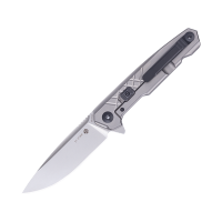 Ніж складаний туристичний Ruike M875-TZ, (8.9 см) N690Co / TC4 (титан) сірий