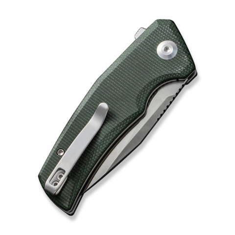 Ніж складаний кишеньковий Civivi Regulatron, (7.6 см) Nitro-V / Micarta темно-зелений