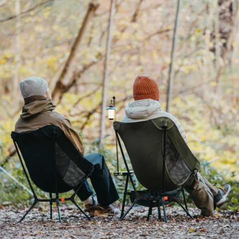 Стілець складаний ультралегкий Naturehike CNK2550JJ013 Yamami YL01, розмір М, алюміній, оливковий