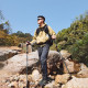 Трекінгова палиця Naturehike CNK2450DS013, 115-135 см, чорна