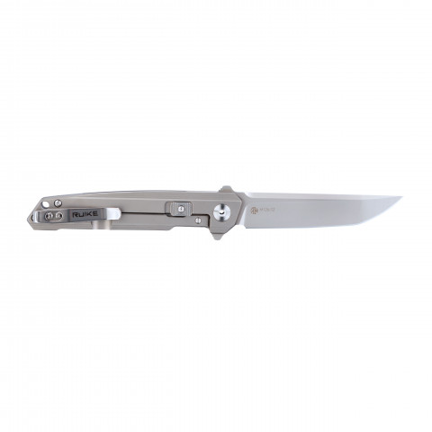 Ніж складаний туристичний Ruike M126-TZ, (9.1 см) steel 154СМ / TC4 (титан) сірий