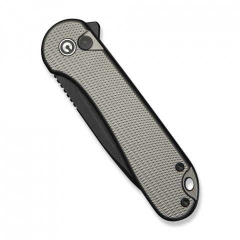 Ніж складаний кишеньковий Civivi Elementum II, (7.5 см) Nitro-V / Aluminum сірий