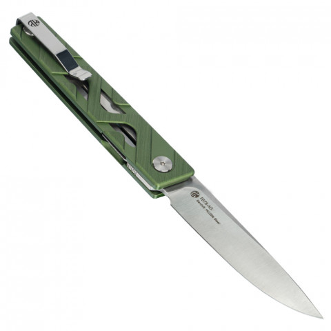 Ніж складаний туристичний Ruike P878-AG, (8.7 см) 14C28N / 6063Aluminum зелений