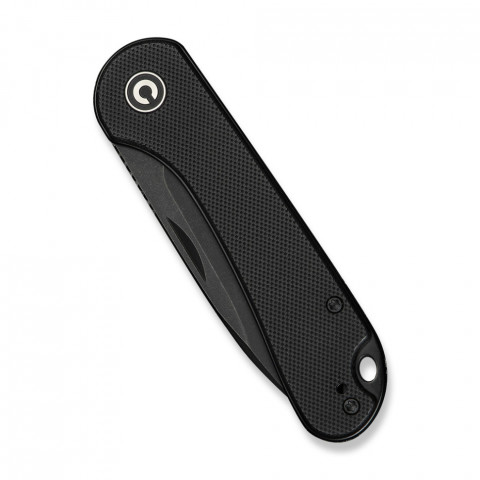 Ніж складаний кишеньковий Civivi Elementum Slip Joint, (7.5 см) 14C28N / G10 чорний