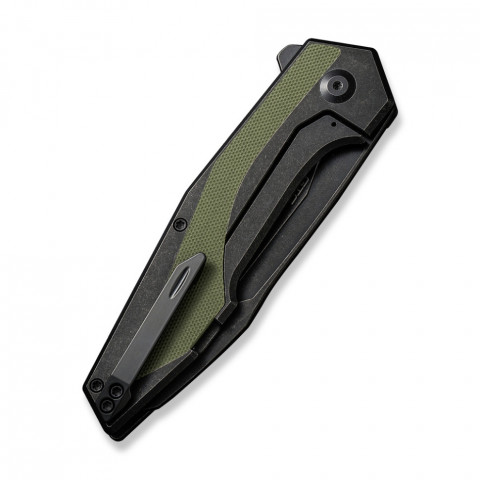 Ніж складаний туристичний Civivi Hypersonic, (9.4 см) 14C28N / Steel & G10 чорно-зелений