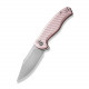 Ніж складаний туристичний Civivi Stormhowl, (8.4 см) Nitro-V / Aluminum рожевий