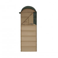Спальник з капюшоном Naturehike Sunny Day PL02 U250 CNK2550WS028, (8,5°C), правий, коричнево-зелений