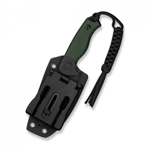 Ніж фіксований тактичний Civivi Timberbark, (8.1 см) 14C28N / Micarta темно-зелений