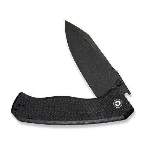 Ніж складаний туристичний Civivi Placoid, (9.3 см) 14C28N / G10 чорний