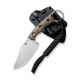 Ніж фіксований тактичний Civivi Midwatch, (8.6 см) N690 / Micarta коричневий