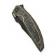 Ніж складаний мисливський Weknife Quinseris, (100,1 см) Bohler M390 / Titanium бронзовий