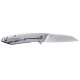 Ніж складаний туристичний Ruike P831S-SA, (8.5 см) 14C28N / 3cr14n сірий