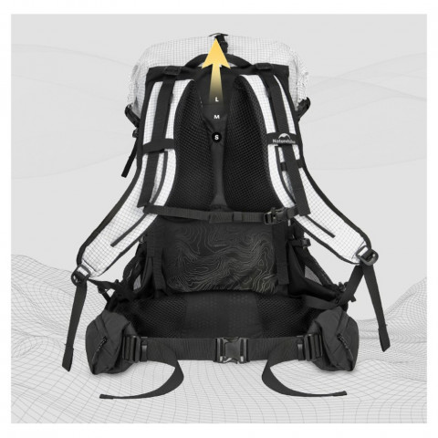 Рюкзак туристичний Naturehike Helium CNK2450XB016, 40 л, чорний, M