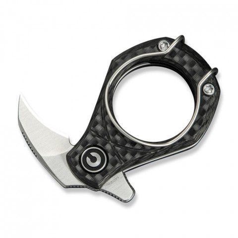 Ніж складаний кишеньковий Civivi Pyrus, (1.6 см) 14C28N / Carbon Fiber темно-сірий