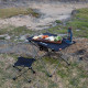 Стіл розкладний Naturehike NH20JJ020,1680D Oxford / алюміній, Розмір L, чорний