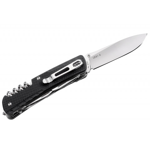 Багатофункціональний ніж Ruike Trekker LD31-B, (8.5 см) 12C27 / G10 чорний, 14 інстр.