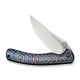 Ніж складаний туристичний Weknife Dracarys, (9.1 см) Böhler M390 / титан 6AL4V полум’яний