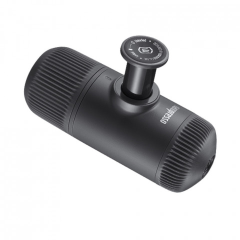 Портативна еспресо-кавоварка Wacaco Nanopresso сіра з чохлом, механічна, для меленої кави