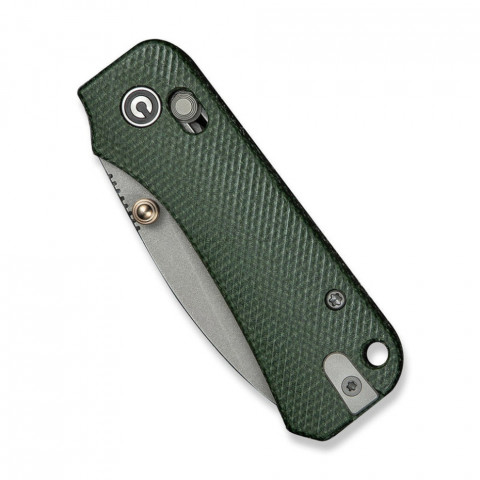 Ніж складаний кишеньковий Civivi Baby Banter 2, (5.9 см) Nitro-V / Micarta темно-зелений