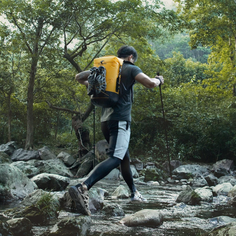 Рюкзак водонепроникний Naturehike NH21FSB04, 40л, жовтий