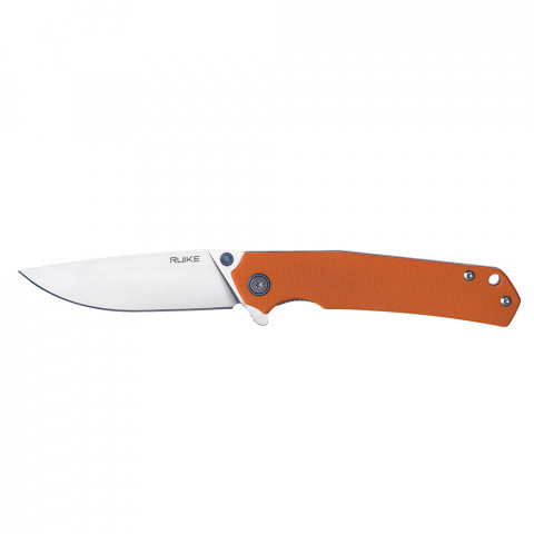 Ніж складаний туристичний Ruike P801-J, (8.6 см) 14C28N / G10 помаранчевий