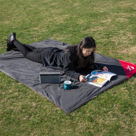 Килимок для пікніка водостійкий надлегкий Naturehike Moisture Picnic Mat NH17D050-B, 145x200 см, чорний