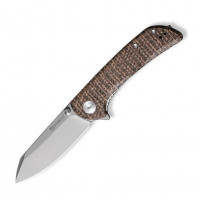 Ніж складаний кишеньковий Sencut Fritch, (7.6 см) 9Cr18MoV / Micarta коричневий