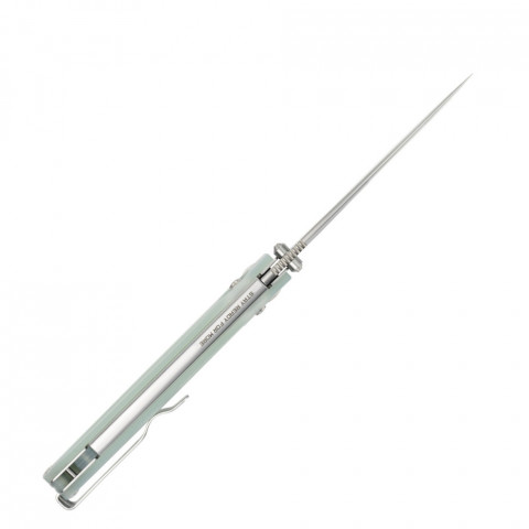 Ніж складаний SRM Terrier 258L-GC, напівпрозорий зелений