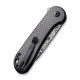 Ніж складаний кишеньковий Civivi Elementum II, (7.5 см) Damascus / Carbon Fiber G10