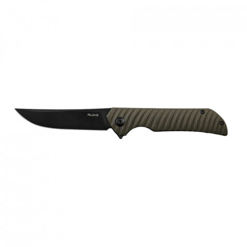 Ніж складаний туристичний Ruike P122-MB, (9.2 см) 14C28N / мікарта коричневий