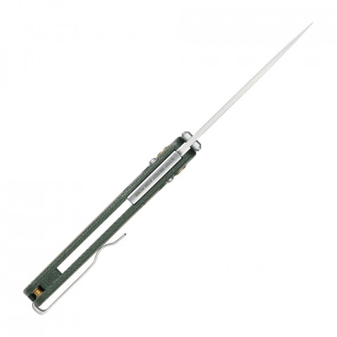 Ніж складаний туристичний SRM Medal 255L-MG3 (8.2 см) 140Cr , Micarta зелений
