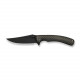Ніж складаний туристичний Weknife Dracarys, (9.1 см) Böhler M390 / титан 6AL4V бронзовий/чорний