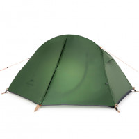 Намет надлегкий одномісний з футпринтом Naturehike Cycling 1 NH18A095-D, 210T, темний зелений