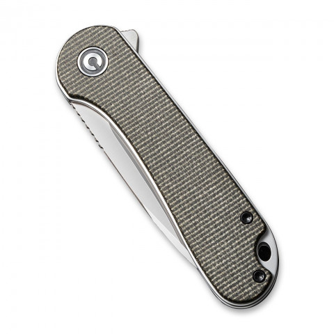 Ніж складаний кишеньковий Civivi Elementum, (7.5 см) D2 / Micarta коричневий