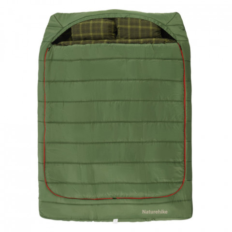 Спальний мішок двомісний із подушками Naturehike CNK2350WS019, зелений