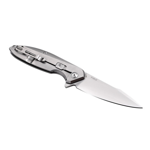 Ніж складаний туристичний Ruike P128-SF, (9.3 см) 14C28N / 3cr14n сірий