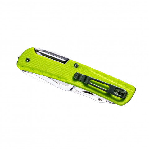 Багатофункціональний ніж Ruike Trekker LD43, (8.5 см) 12C27 / G10 зелений, 15 інстр.