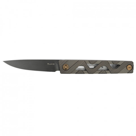Ніж складаний туристичний Ruike P878-AK, (8.7 см) 14C28N / 6063Aluminum сірий